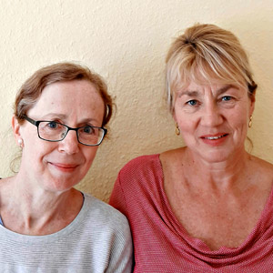 Sylvia Braband-Alkabir und Ewa Kropinski, wellcome Berlin-Schneberg