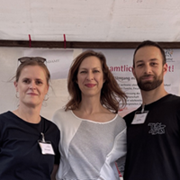 Anke Russow, Anja Schlereth und Joe Kramer, wellcome Berlin-Treptow