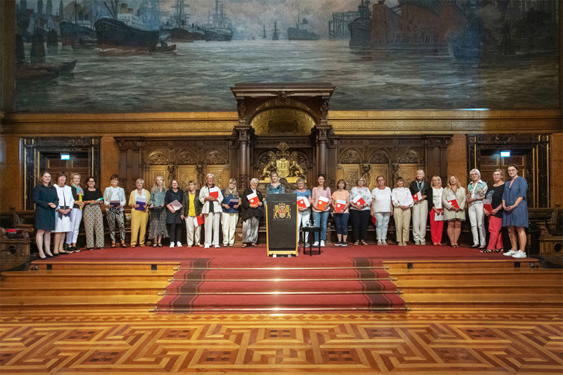 Senatsempfang für Hamburger wellcome-Engel